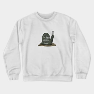 I'm Doing the Best I Can Snail Art Crewneck Sweatshirt